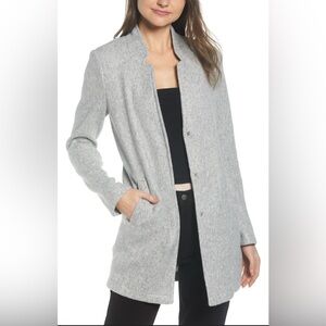 Vero Moda Women’s US 18 Katrine Brushed Fleece Long Coat Jacket Gray UK 22 XL